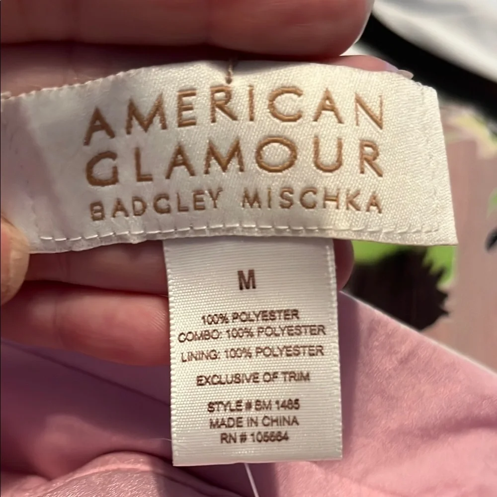 Badgley Mischka NEW Reversible Floral/Pink Asymmetrical Wrap Skirt RARE … - Picture 10 of 16